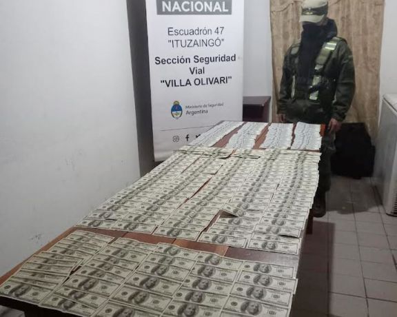 Gendarmería detuvo  en Ituzaingó a una misionera que llevaba dólares de manera ilegal 