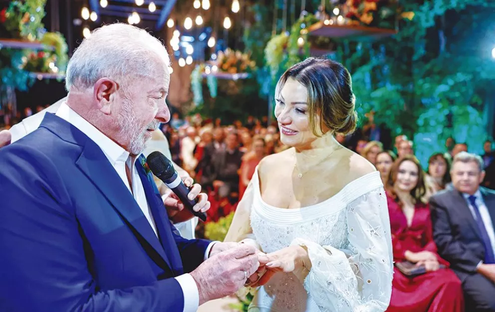 Brasil: Lula se casó por tercera vez, en una ceremonia íntima