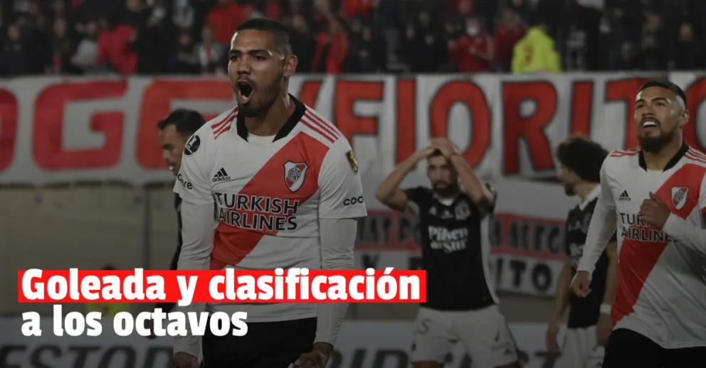 River goleó y se metió en los octavos de la Copa Libertadores