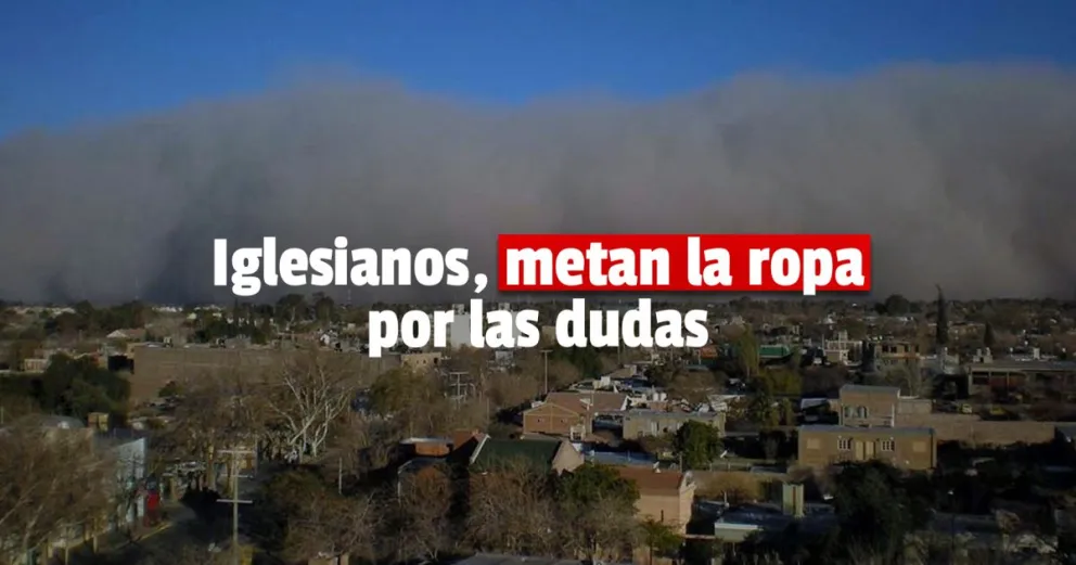 Emitieron un alerta por viento Zonda en Iglesia
