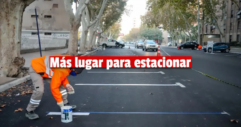 Con la repavimentación de Avenida Central hay más de 100 boxes de estacionamiento