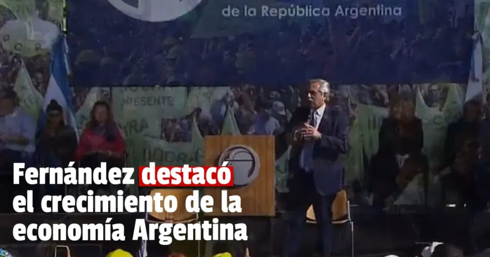 Alberto Fernández en el acto de la Uocra: "Venimos a preservar los derechos de los que trabajan"