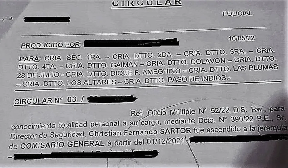 Polémico ascenso extraordinario a jefe policial “mencionado” en el caso Iván Torres