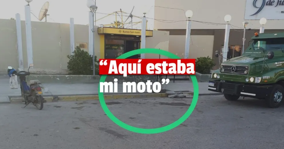 Ingresó al cajero, dejó su moto "pagando" y se la robaron en menos de un minuto 