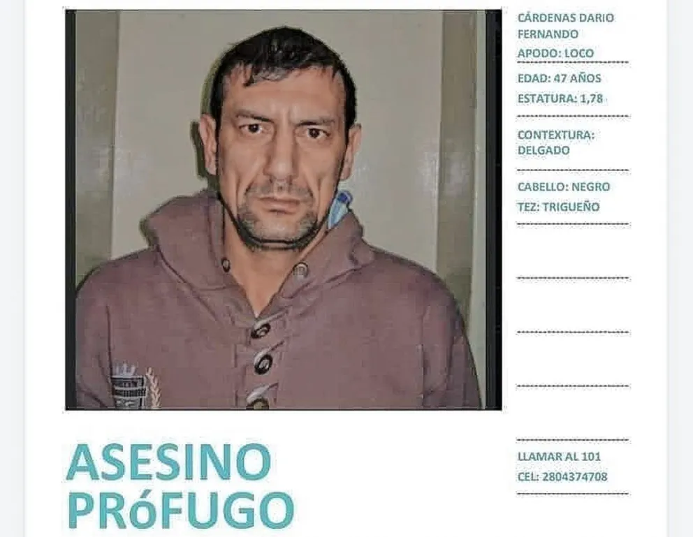 Divulgan foto de presunto asesino que tiene  pedido de captura nacional e internacional