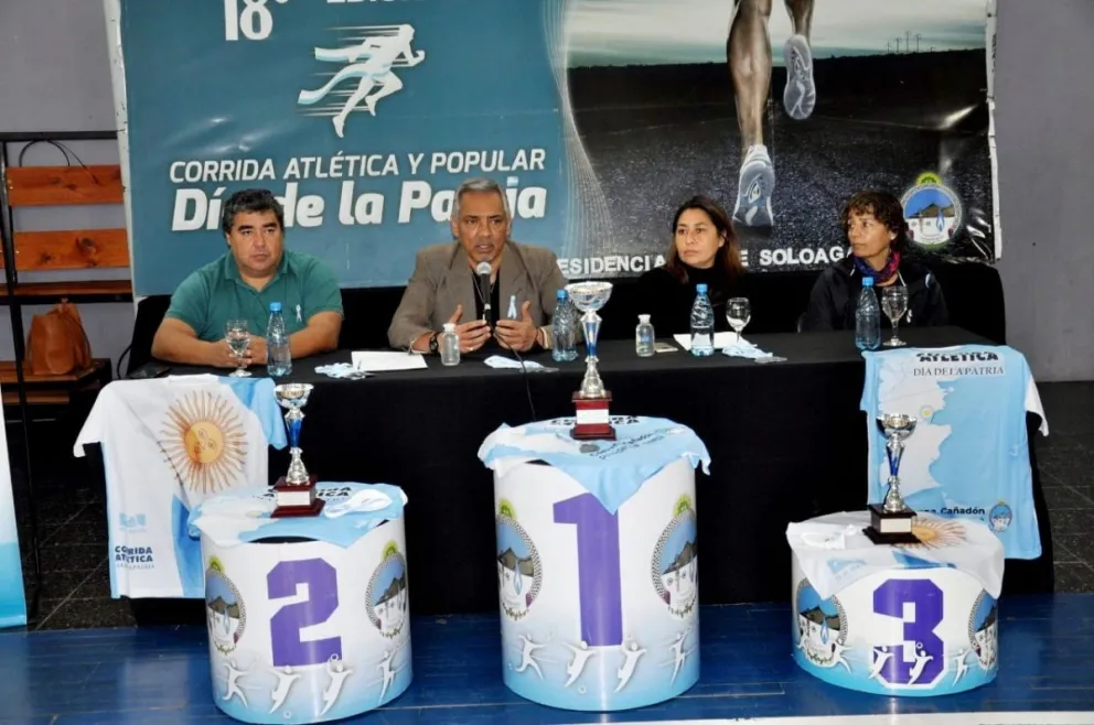 Se presentó oficialmente la corrida atlética "Día de la Patria" en Cañadón Seco