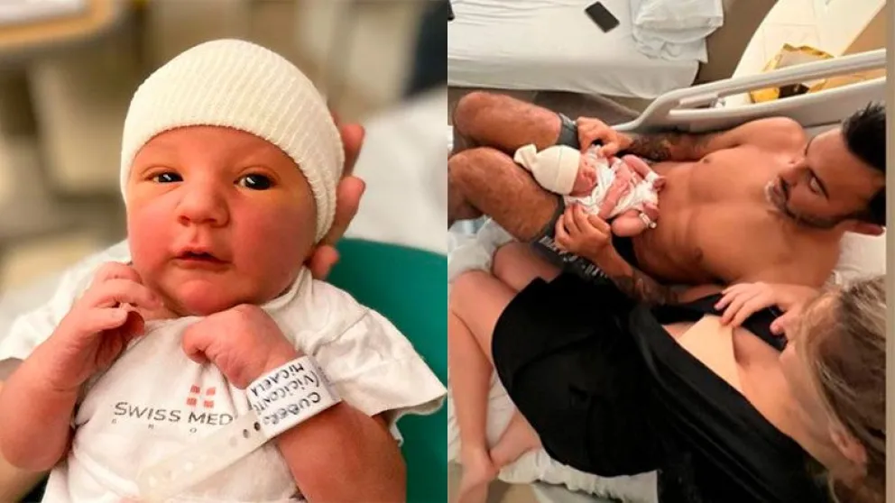 Cubero compartió la primera sesión de fotos de Luca en medio de la polémica con Nicole Neumann
