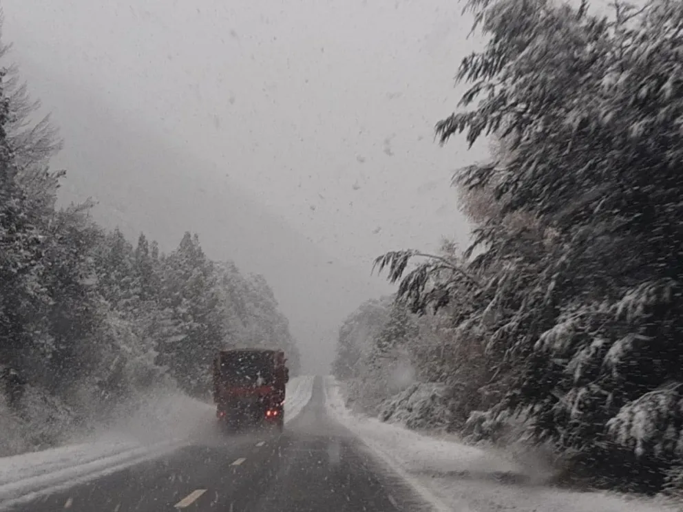 Alertan por nevadas en determinados puntos de la provincia