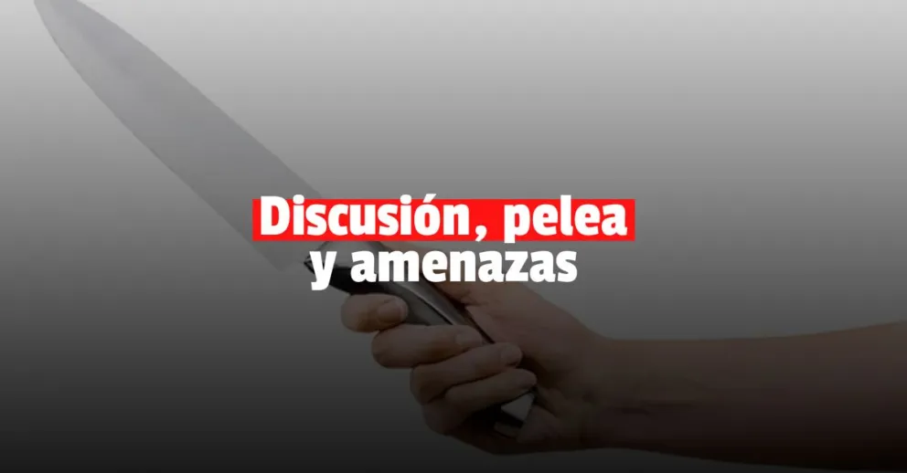 Una mujer golpeó a su pareja y la amenazó con un cuchillo