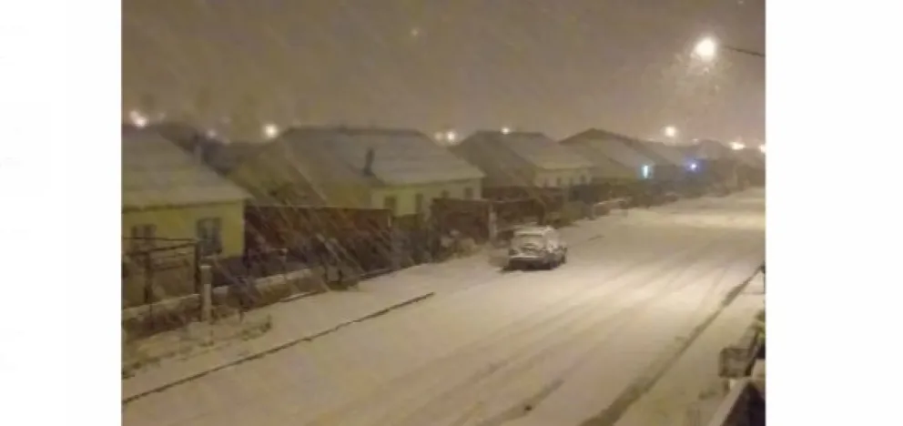 Se registran fuertes nevadas en el Sur de la ciudad
