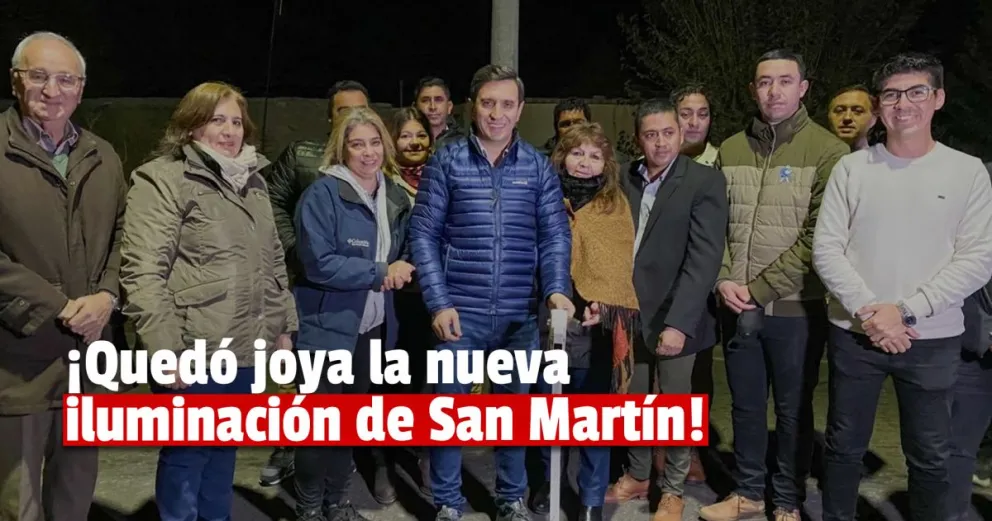 Los vecinos de San Martín ya tienen su nueva iluminación