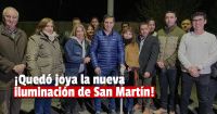 Los vecinos de San Martín ya tienen su nueva iluminación