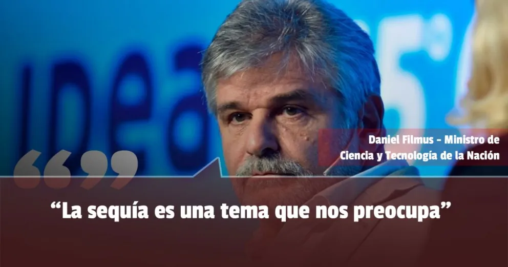 Filmus manifestó que la sequía es un tema de preocupación 