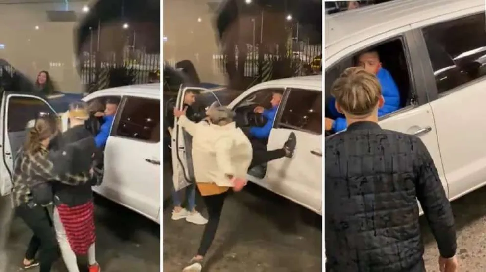 |Video| En el "Automac" repartieron piñas en lugar de hamburguesas