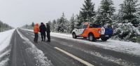 La nevada produjo algunos accidentes en la Ruta 40