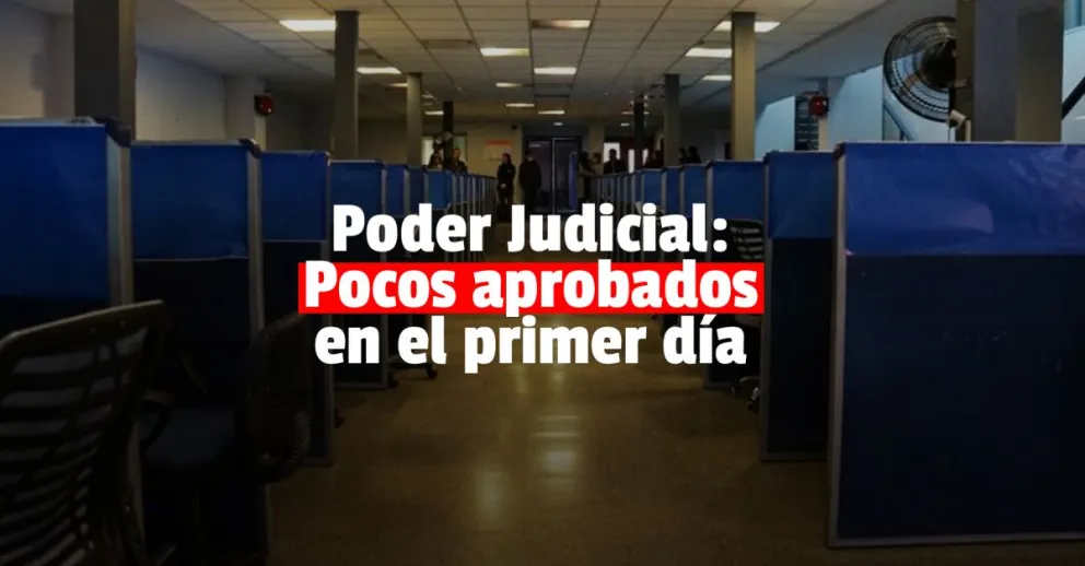 Concurso de ingreso al Poder Judicial: sólo el 14% de los que se presentaron el primer día, aprobó el examen