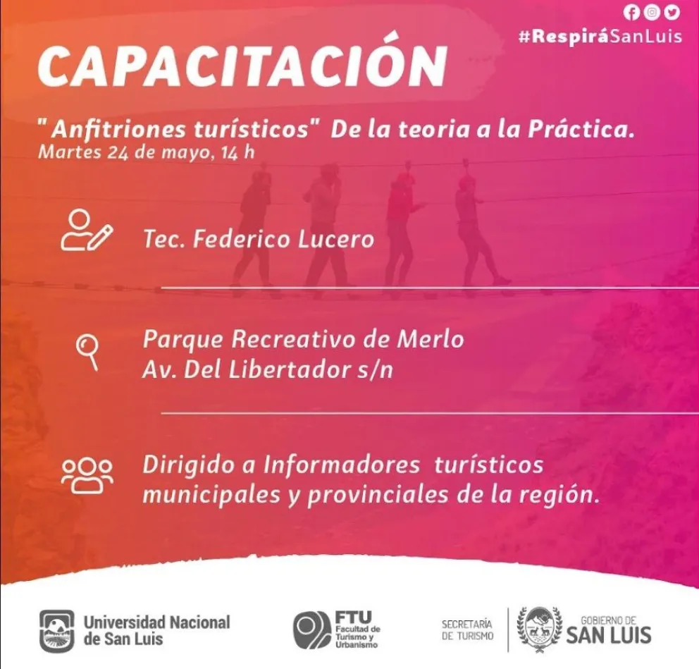 Ofrecen la segunda parte de la capacitación “anfitriones turísticos”