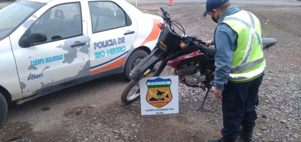 Secuestran una moto con la numeración adulterada