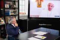 El Papa deseó que el país supere "con esperanza sus dificultades", en una carta por el 25 de Mayo