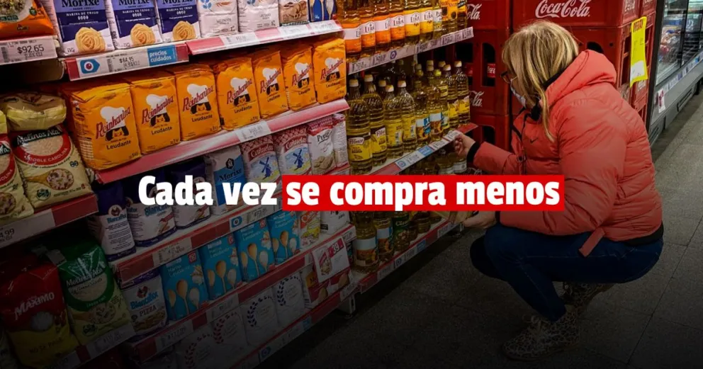 Las ventas en los supermercados cayeron en marzo por primera vez en 10 meses