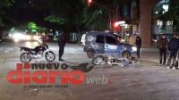 Cabo de Policía derrapó en avenida Roca y debió ser hospitalizado