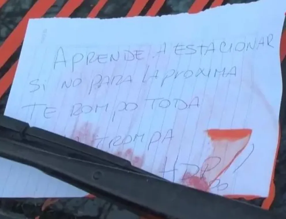  “Aprendé a estacionar si no para la próxima te rompo toda la trompa, HDP”