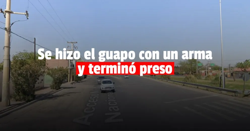 Chocó, amenazó con un arma se dio a la fuga y lo detuvieron 