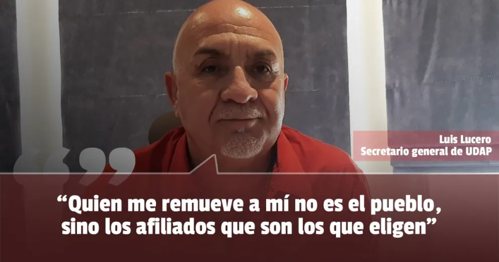 El secretario de UDAP comentó que no lo remueve el pueblo sino los afiliados