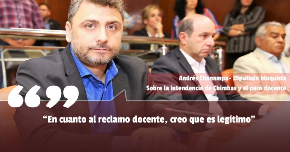 Chanampa habló de sus ganas de ser intendente de Chimbas y su postura ante el reclamo docente 