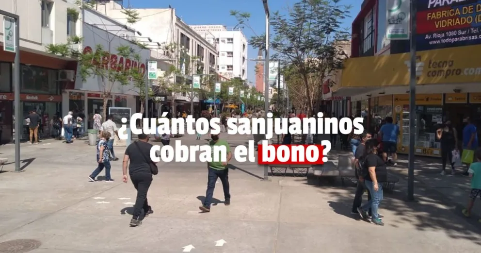 ¿Cuántos sanjuaninos cobran el bono? 