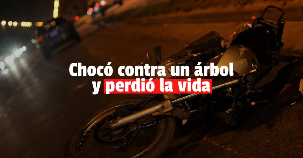 Un motociclista falleció luego de chocar contra un árbol