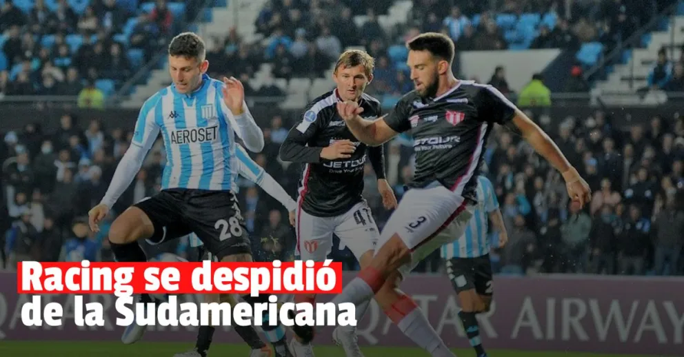 Racing perdió y quedó eliminado de la Copa Sudamericana