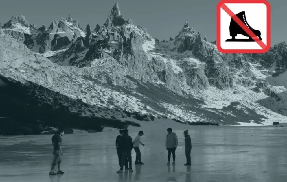 Prohíben toda actividad en espejos de agua congelados