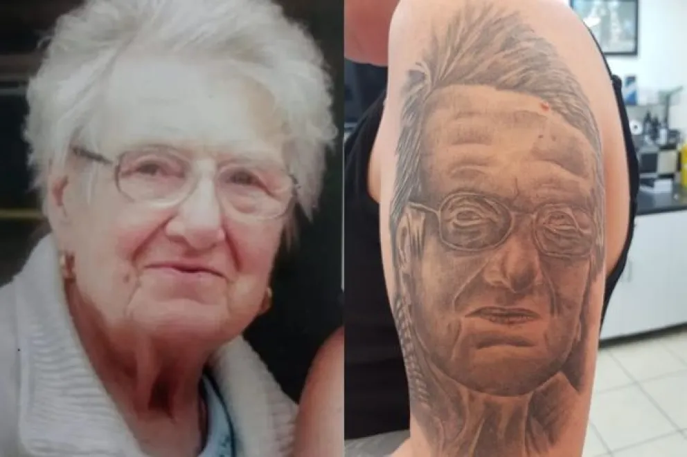 Insólito: se hizo un tatuaje de su abuela, pero el resultado no fue el esperado
