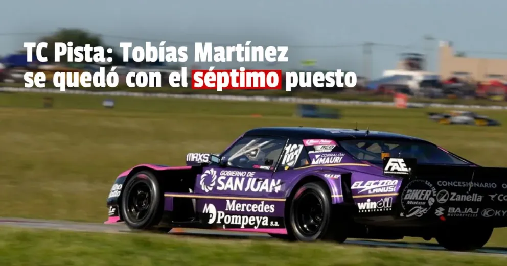 TC Pista: el sanjuanino Tobías Martínez terminó en séptimo lugar