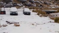 Las bajas temperaturas en la región llegaron con nevadas en las Altas Cumbres
