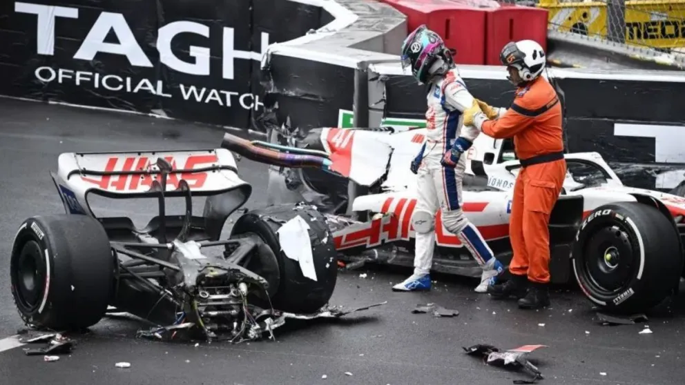 Video: mirá el impactante accidente de Mick Schumacher en el GP de Mónaco