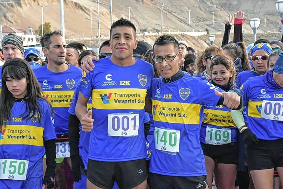 David Rodríguez y Andrea Avilés fueron los ganadores de la Corrida “Boca 12K Comodoro”