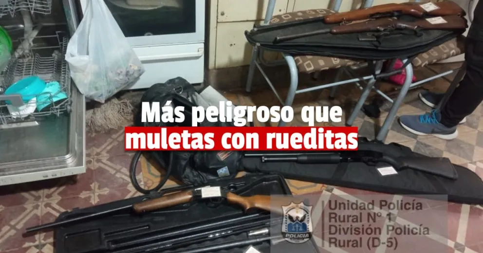 Villa de Carril: tenía más de 13 armas en su vivienda y fue detenido 