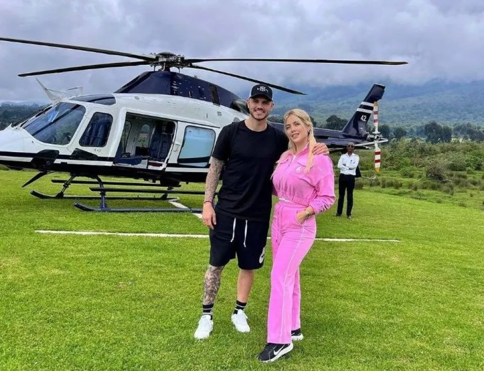 Las exóticas vacaciones de Wanda Nara y Mauro Icardi celebrando su octavo aniversario