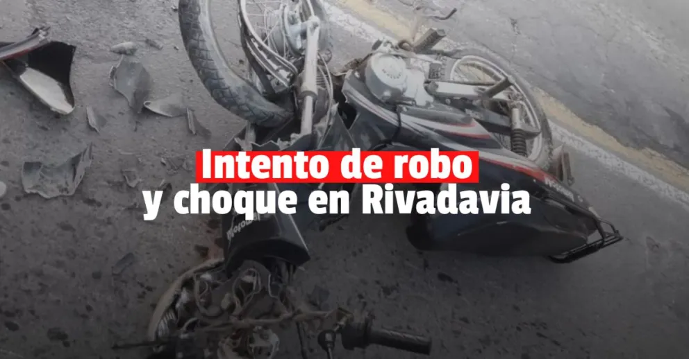 Un hombre chocó luego de que un motochorro intentara robarle la mochila