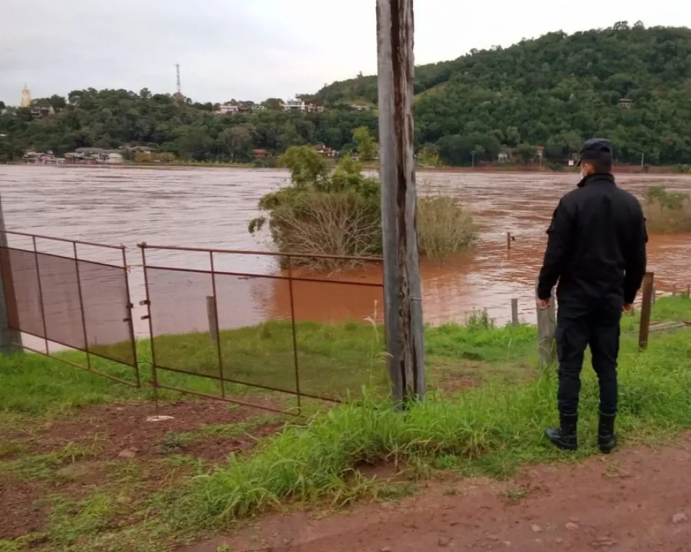 Crecida del río Uruguay: suspendido el servicio de balsas en El Soberbio, Panambí y Alba Posse 