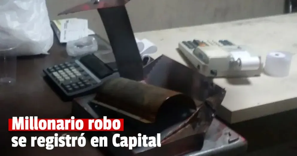 Millonario robo se registró en Capital