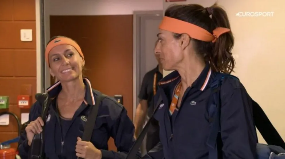 Sabatini y Dulko debutaron con un triunfo en el Torneo de Leyendas de Roland Garrós