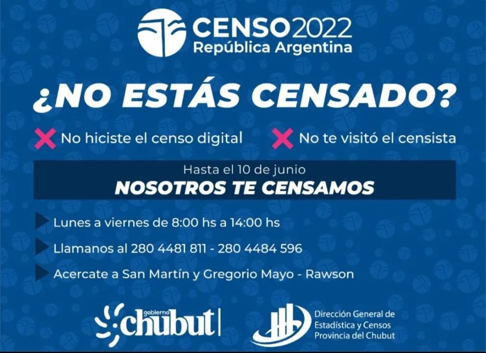 Censo 2022: Convocan a las personas que no han sido entrevistadas a completar el trámite