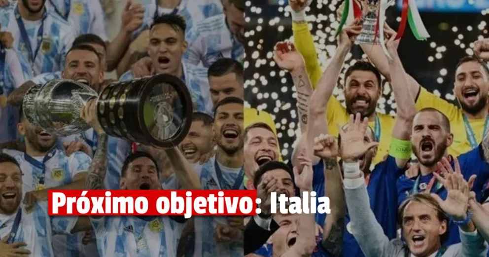 La Scaloneta llegó a Londres para disputar la Finalisima 