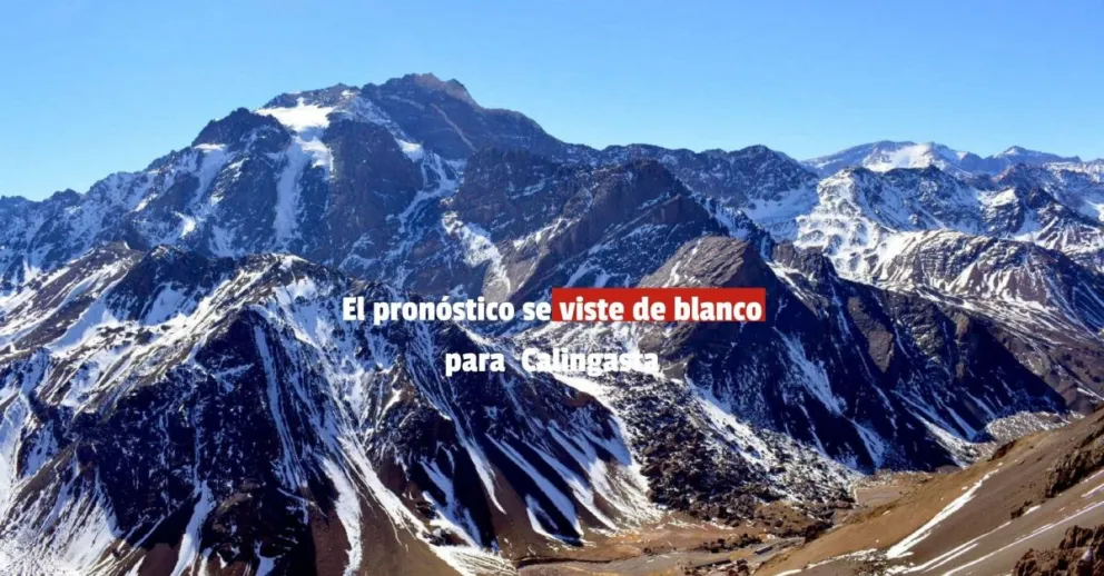 El pronóstico se viste de blanco para  Calingasta