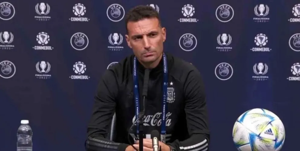 Insólita pregunta a Scaloni en la previa de la Finalissima contra Italia