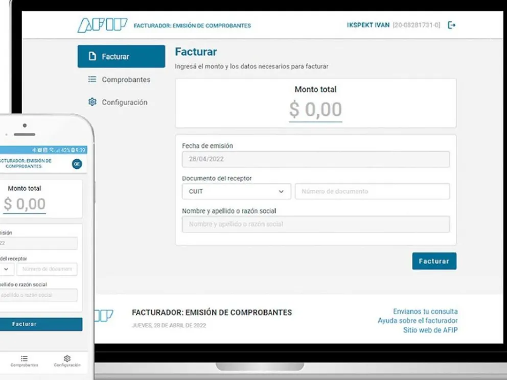 Cómo es el nuevo facturador de AFIP que emite tickets y comprobantes en tres pasos
