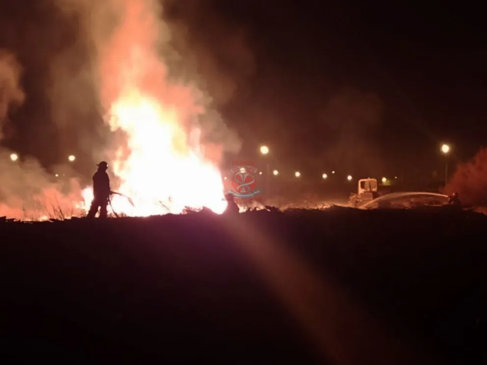 Otra vez un incendio en el aserradero de la Cooperativa 1° de Mayo